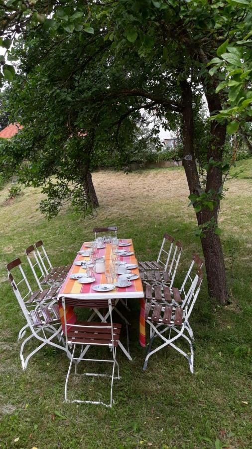 Zum Scheunenhof - Bauernhaus Ichenhausen Bagian luar foto